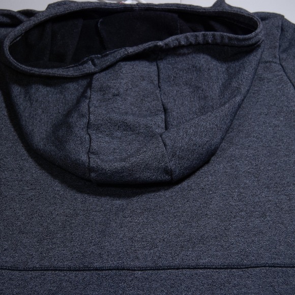 Under‎ Armour Threadborne Fleece Hoodie Pullover Top Gray Star Logo Womens Large - Picture 8 of 9